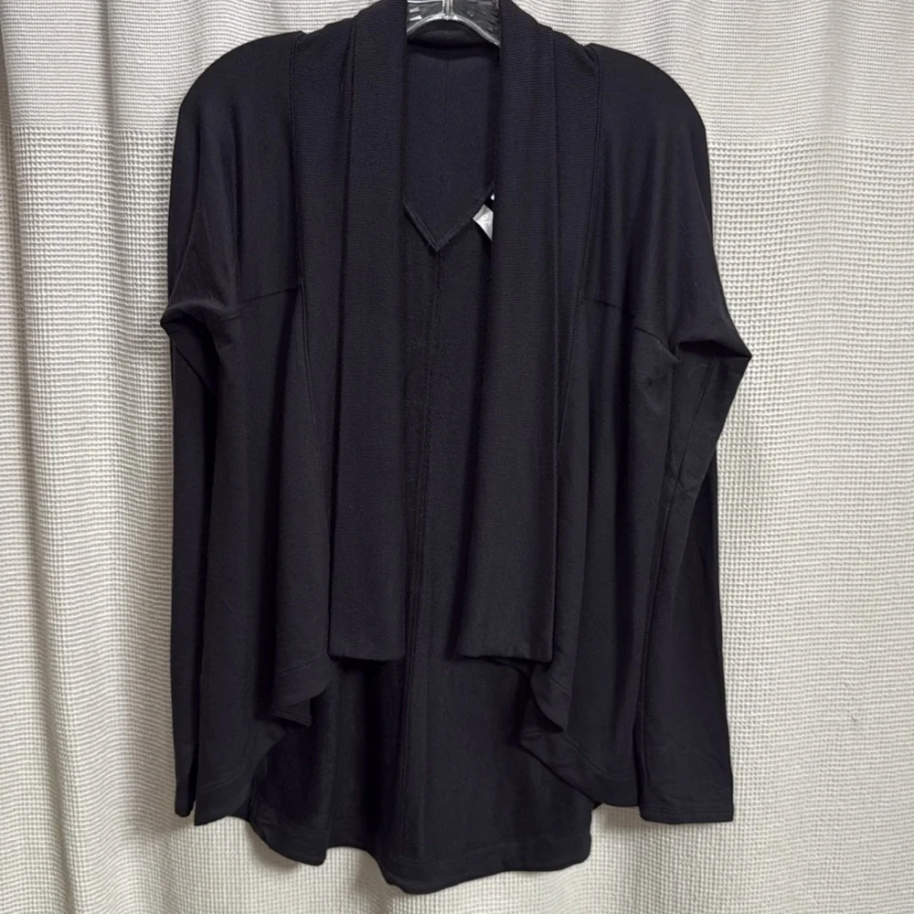 Athleta Nirvana Wear Two Ways Wrap, Black SZ XS #416969 yoga ballet workout - Picture 3 of 6